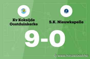 Zes opeenvolgende overwinningen voor KV Koksijde-Oostduinkerke na 9-0 overwinning tegen SK Nieuwkapelle