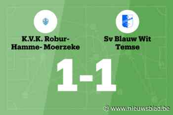 SV Blauw Wit Temse speelt gelijk tegen KVK Robur Hamme-Moerzeke