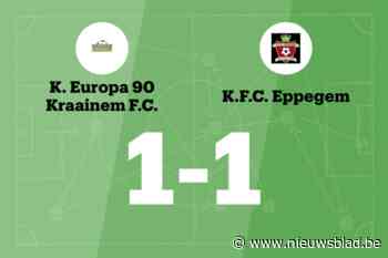 KFC Eppegem B speelt gelijk tegen K Eur.90 Kraainem B