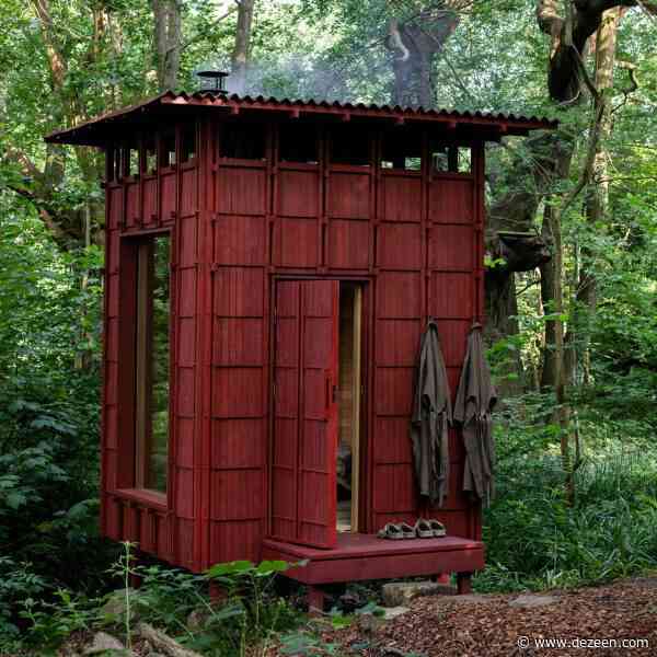 Built Works creates Drying Shed sauna in East Sussex woodland