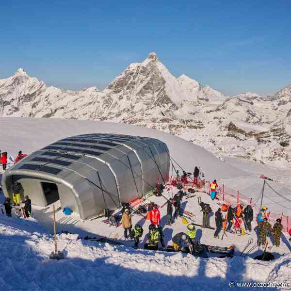 Ingenhoven Architects creates inflatable Ski World Cup start house on Matterhorn