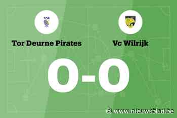 Duel tussen TOR Deurne Pirates en VC Wilrijk blijft doelpuntloos