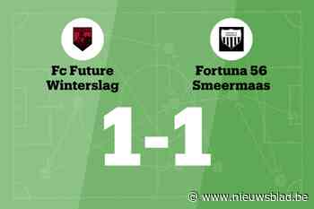 FC Future Winterslag speelt thuis gelijk tegen Fortuna 56 Smeermaas