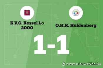 KVC Kessel-Lo 2000 B speelt gelijk tegen OHR Huldenberg B