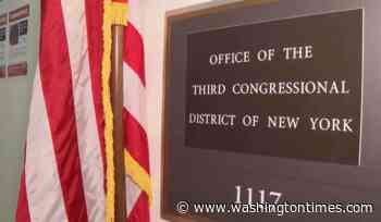 New sign on George Santos' former office on Capitol Hill