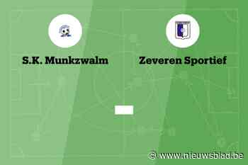 Wedstrijd tussen SK Munkzwalm en Zeveren Sportief afgelast