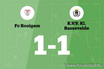FC Rooigem deelt thuis de punten met Klauwaarts Bassevelde
