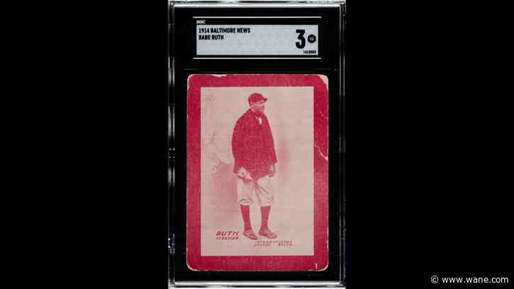 Babe Ruth rookie trading card sells for $7.2 million