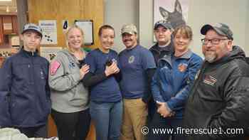 Conn. firefighters adopt kitten rescued from blaze