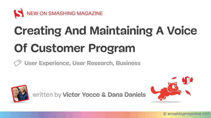 Creating And Maintaining A Voice Of Customer Program