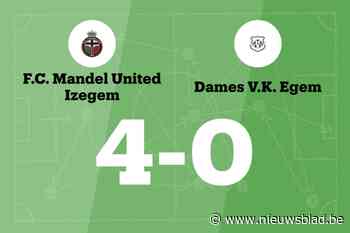 Mandel United maakt het verschil in de tweede helft tegen Dames VK Egem B