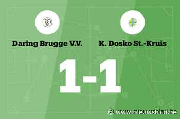 Verheyen redt punt voor Dosko Sint-Kruis tegen Daring Brugge