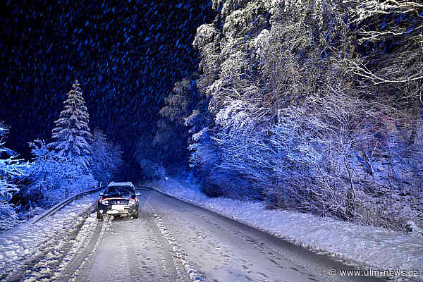 Bundesstraße 28 gesperrt: Bäume brechen unter der Schneelast zusammen
