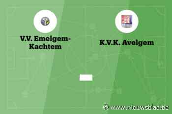 Wedstrijd tussen VV Emelgem-Kachtem en VK Avelgem B afgelast