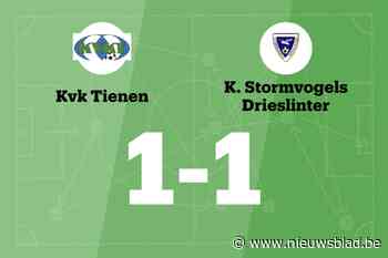 KVK Tienen B speelt thuis gelijk tegen KST Drieslinter