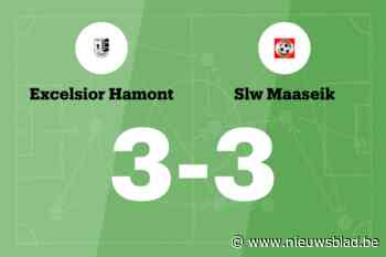 Exc. Hamont speelt thuis gelijk tegen SLW Maaseik