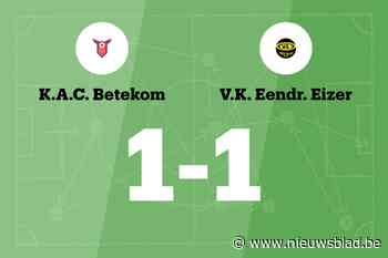 KAC Betekom B speelt thuis gelijk tegen Eendracht Eizer