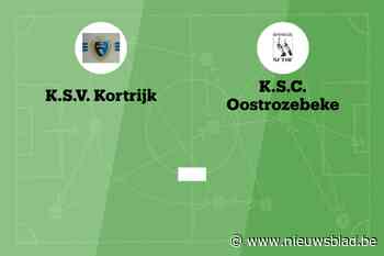 Wedstrijd tussen SV Kortrijk en SC Oostrozebeke afgelast