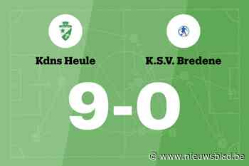 Doelpuntenfestijn bij KdNS Heule B tegen SV Bredene C