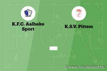 Wedstrijd tussen KFC Aalbeke Sport B en SV Pittem B afgelast