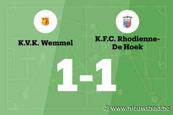 Amazou redt punt voor KVK Wemmel tegen KFC Rhodienne-De Hoek