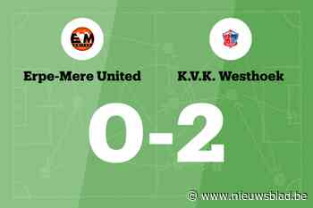 Verlies voor Erpe-Mere United dankzij treffers van Gantois voor KVK Westhoek