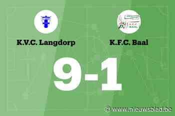 KVC Langdorp heeft geen medelijden met KFC Baal B