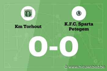 Duel tussen KM Torhout en Sparta Petegem blijft doelpuntloos