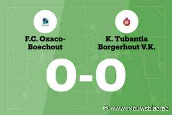 FC Oxaco-Boechout en Tubantia blijven steken op 0-0