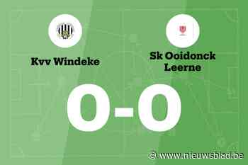KVV Windeke en SK Ooidonck Leerne blijven steken op 0-0