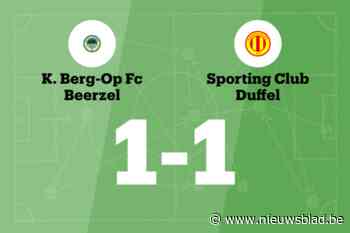 Beerzel en SC Duffel B eindigen op gelijke hoogte