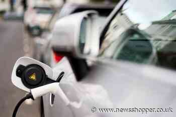 The electric car charging points in south east London