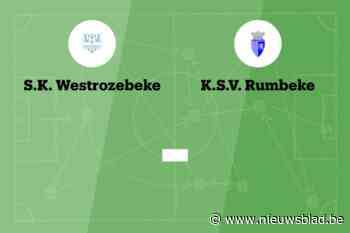 Wedstrijd tussen SK Westrozebeke en SV Rumbeke afgelast