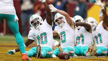 LOOK: Dolphins practiced roller coaster touchdown celebration on 'Hard Knocks'