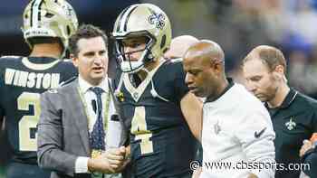 Saints QB Derek Carr in concussion protocol for second time this season, being evaluated for rib injury