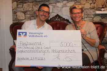 Steinheim: Firma Chemical Check spendet 5000 Euro