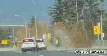 Wife of tractor driver speaks day after police chase in Surrey