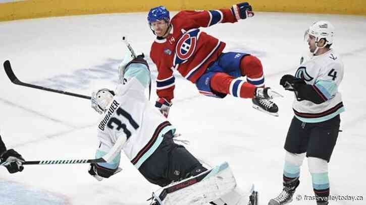 Anderson snaps 27-game goal drought as Canadiens hang on for 4-2 win over Kraken
