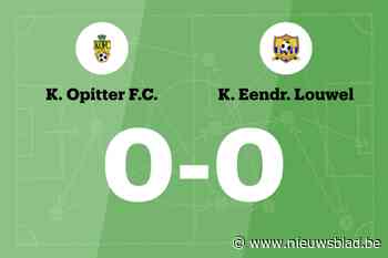 Doelpuntloos gelijkspel tussen Opitter FC en Eendracht Louwel