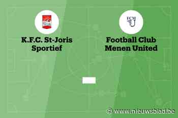 Wedstrijd tussen FC Sint-Joris Sport en FC Menen United afgelast