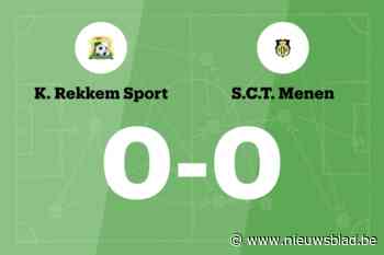 Rekkem Sport en SCT Menen blijven steken op 0-0