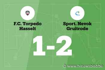 Nevok Gruitrode wint van Torpedo Hasselt