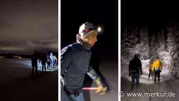 Deutsche Langläufer trainieren am Polarkreis – in völliger Dunkelheit