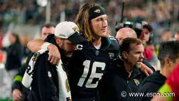 Jags' Lawrence exits after ankle injury in OT loss