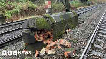 Crumbling Woking rail bridge causes delays for passengers