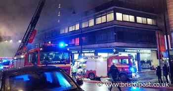 Live: Road remains closed after huge fire breaks out at Bristol city centre building