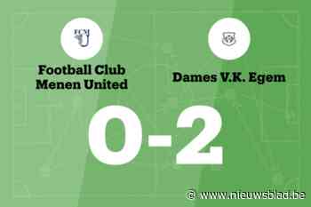 Verlies voor FC Menen United dankzij treffers van Spriet voor Dames VK Egem