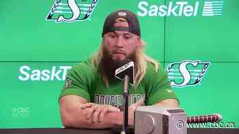 Newly signed running back A.J. Ouellette ready to hit the field for the Roughriders