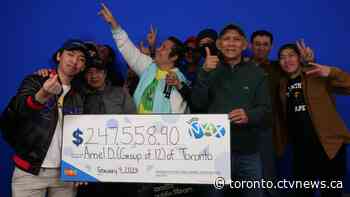 'I've never won big like this': Group of 12 warehouse workers from GTA win lottery together
