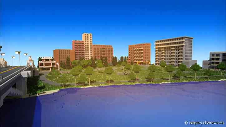 Students tasked with designing Calgary park, CTrain station in Minecraft